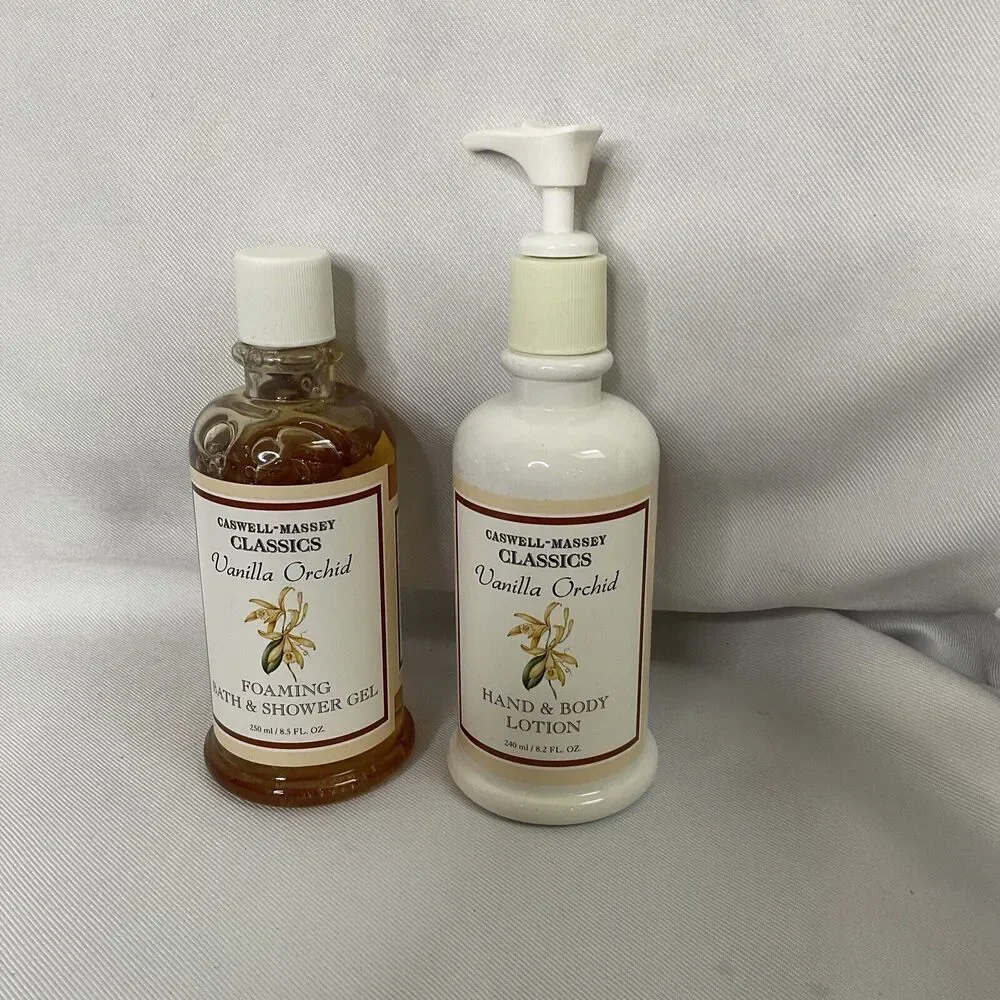 Caswell Massey Vanilla Orchid Lotion‎ And Shower Gel 8.5 Oz 8.2 Oz Discontinued